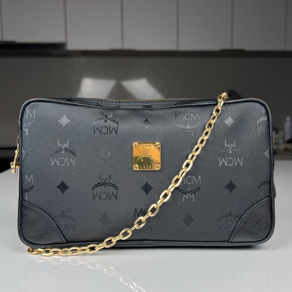 Mcm Black Clutch Bag